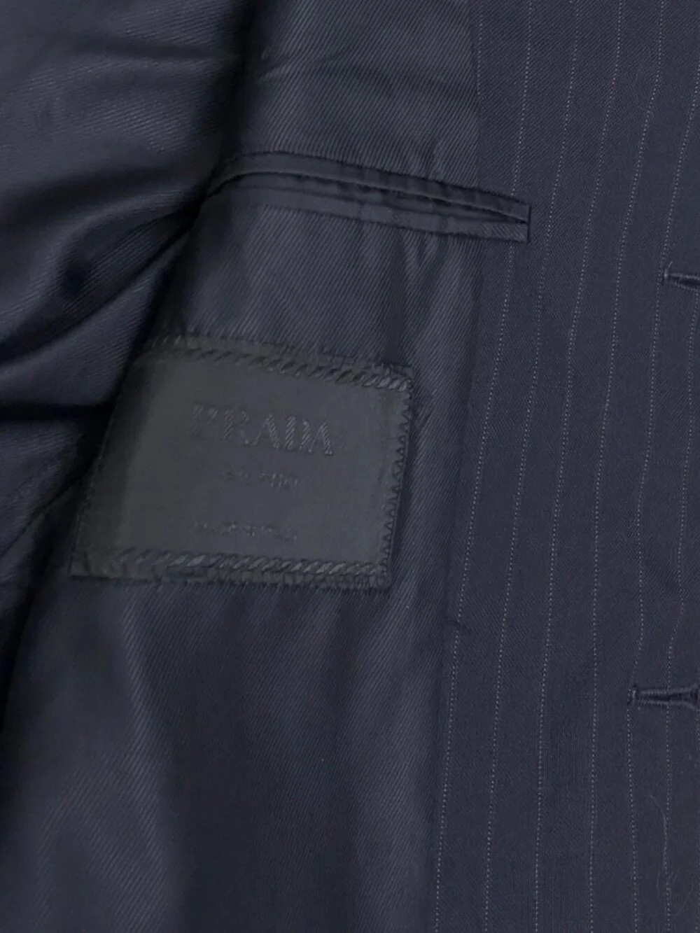 $6,000 PRADA Milano Wool Suit Luxury Business Blue Formal Blazer Dress Pants 38R